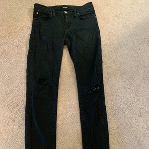 Hudson ripped Black Skinny Jeans